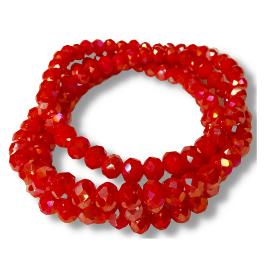 Chrome Red Crystal Bracelet