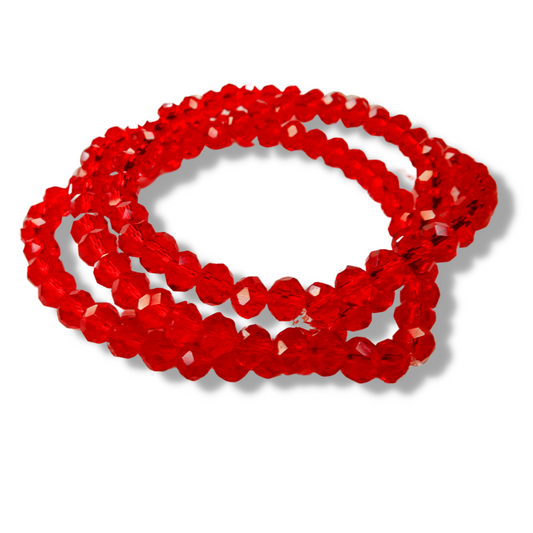 Ruby Red Crystal Bracelet